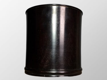 Old Chinese Zitan Wood Carved Brush Pot