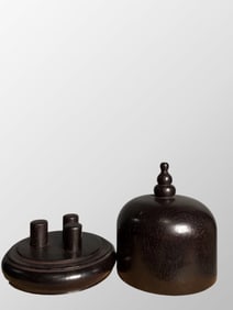 Chinese Zitan Wood Carved Ring Box