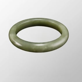 Inside Diameter 55mm Chinese Natural Hetian Jade Bracelet