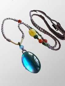 Beautiful Natural Aquamarine Lucky Pendant