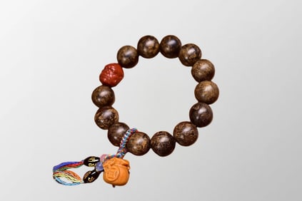 16mm Vintage Chenxiang Wood Beads Bracelet