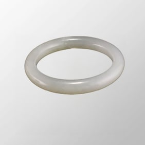 Inside Diameter 51 mm Chinese Natural Hetian Jade Bracelet