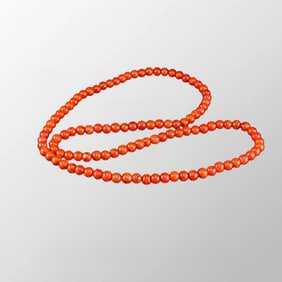 6mm Beads Chinese Nanhong Agate Beads Necklace