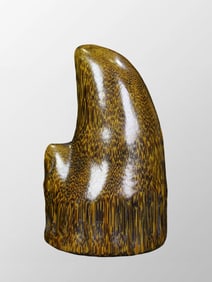 Vintage Ox Horn Statue