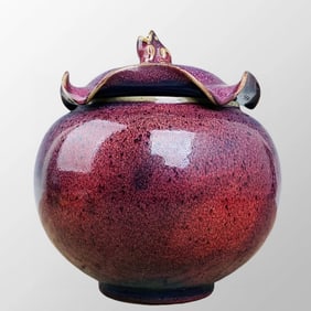 Chinese Jun Kiln Variable Glaze Porcelain Pot