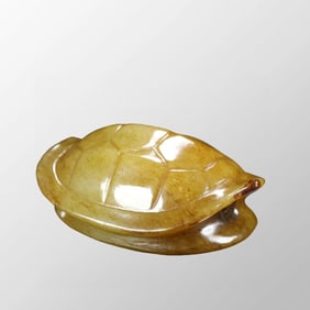 Vintage Chinese Hetian Jade Turtle Shell Pendant