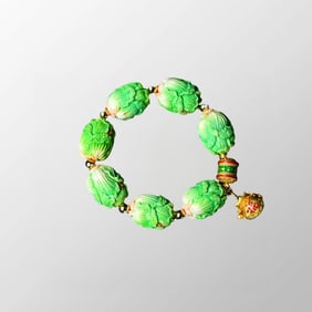 A Pair Beautiful Chinese 925 Silver Inlay Jadeite Butterfly Earrings