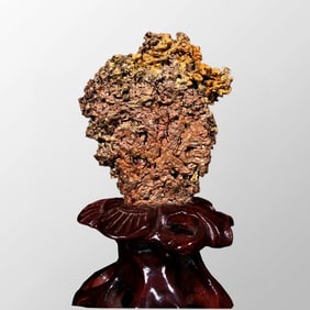 Beautiful Natural Copper Mine Original Stone Statue