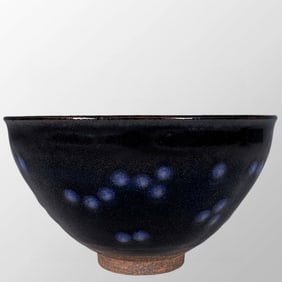 Chinese Jian Kiln Blue Glaze Porcelain Bowl