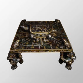 Warring States Period Gilt Gold-plated Silver Bronze Long Life Turtle Chessboard