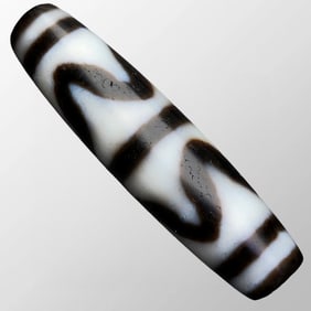 Vintage Tibetan DZI Agate Lucky Pendant