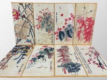 Chinese Watercolour On Xuan Paper Painting Album - Qi Bai Shi?1864—1957?