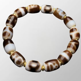 Tibetan DZI Agate Beads Bracelet