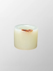 Inside Diameter 22.5MM Chinese Natural Hetian Jade Thumb Ring