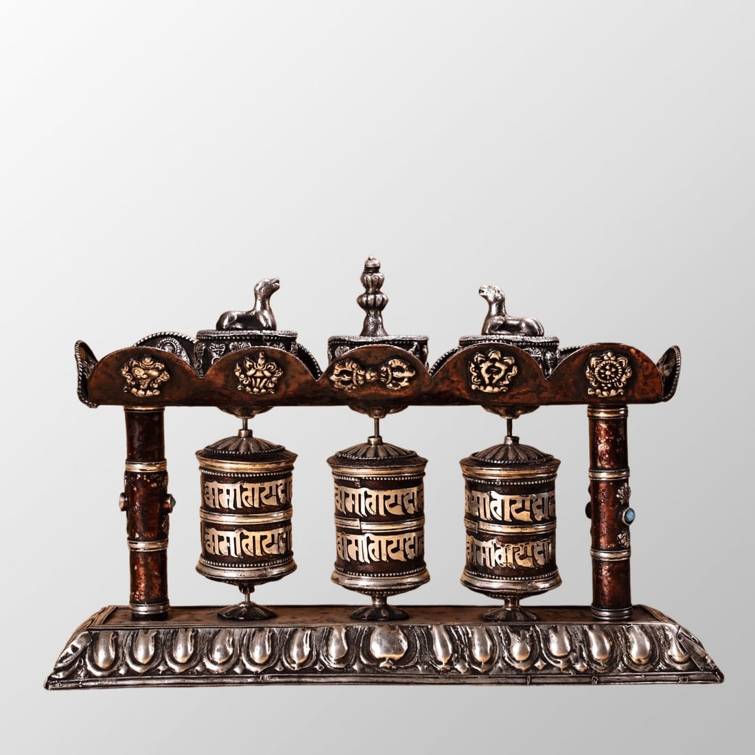 Vintage Tibetan Bronze Prayer Wheel (1 of 11)