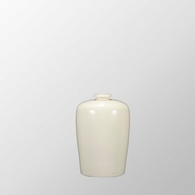 Chinese Xing Kiln White Glaze Porcelain Vase w Box