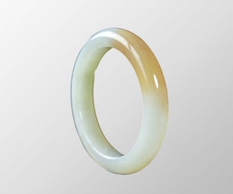 Inside Diameter 55.6mm Chinese Natural Hetian Jade Bracelet