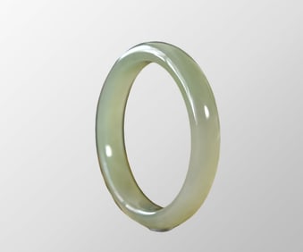 Inside Diameter 58mm Chinese Natural Hetian Jade Bracelet