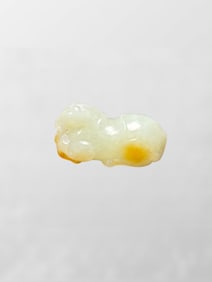 Chinese Natural Hetian Jade Carved Fortune Horse Pendant