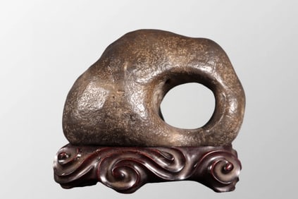 Superb Openwrok Natural Taihu Stone Original Stone Statue