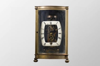 Vintage Brass Mechanical Clock
