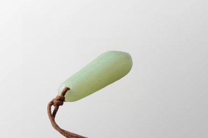Chinese Natural Hetian Jade Original Stone Pendant