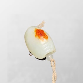 Chinese Hetian Jade Carved Turtle Shell Pendant
