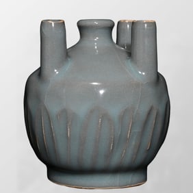 Chinese Longquan Kiln Five Holes Porcelain Vase