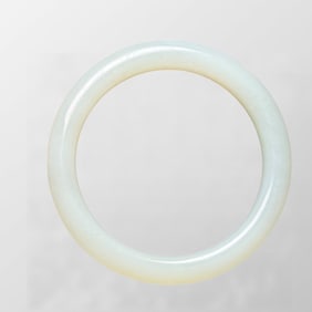 Inside Diameter 55mm Chinese Natural Hetian Jade Bracelet