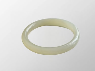 Inside Diameter 57.5mm Chinese Natural Hetian Jade Bracelet