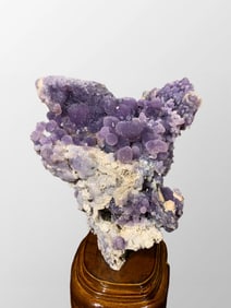 Indonesia Natural Grape Agate Original Stone Statue