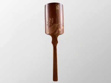 Vintage Chinese Bamboo Carved Tea Shovel
