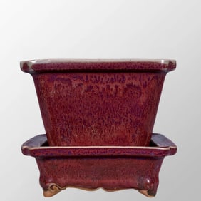 Chinese Variable Glaze Jun Kiln Porcelain Flowerpot