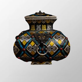 Warring States Period Silver Plated Gilt Gold Bronze Pot