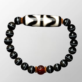 Tibetan DZI Agate Beads Bracelet