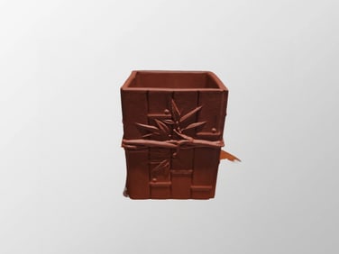 Chinese Yixing Zisha Clay Fortune Bamboo Tea Cup