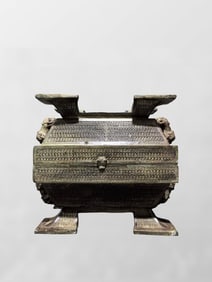 Vintage Chinese Bronze Gui Vessels