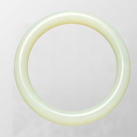 Inside Diameter 62mm Chinese Natural Hetian Jade Bracelet