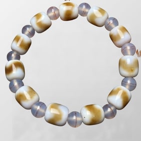 Old Tibetan DZI Agate Beads Bracelet