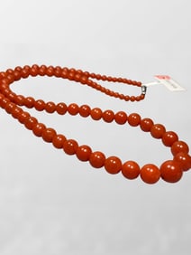 Beautiful Nanhong Agate Beads Necklace