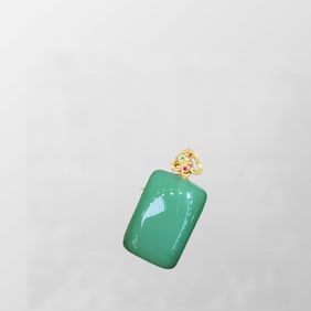 Chinese Natural Geen Hetian Jade Lucky Pendant