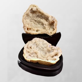 Natural Crystal Original Stone Box w Base