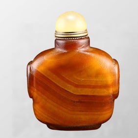 Chinese Agate Snuff Bottle
