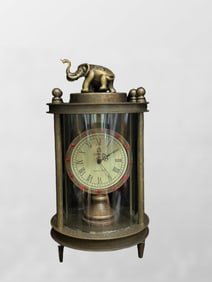 Vintage Brass Mechanical Clock