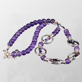 Beautiful Amethyst Beads Necklace