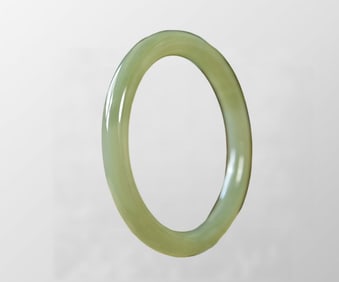 Inside Diameter 59.2mm Chinese Natural Hetian Jade Bracelet