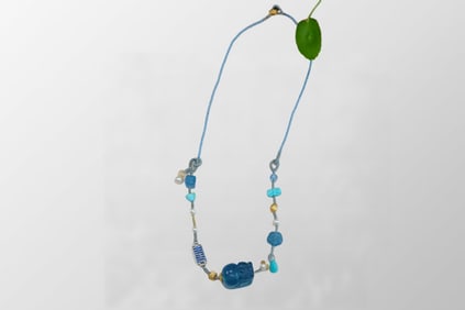Beautiful Aquamarine Carved Fortune Pixiu Pendant