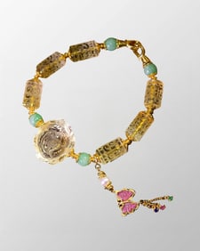 Beautiful Yellow Crystal Beads Bracelet