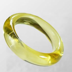 Inside Diameter 54.4 MM Beautiful Yellow Crystal Bracelet