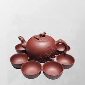 A Set Chinese Yixing Zisha Teapot w Cup